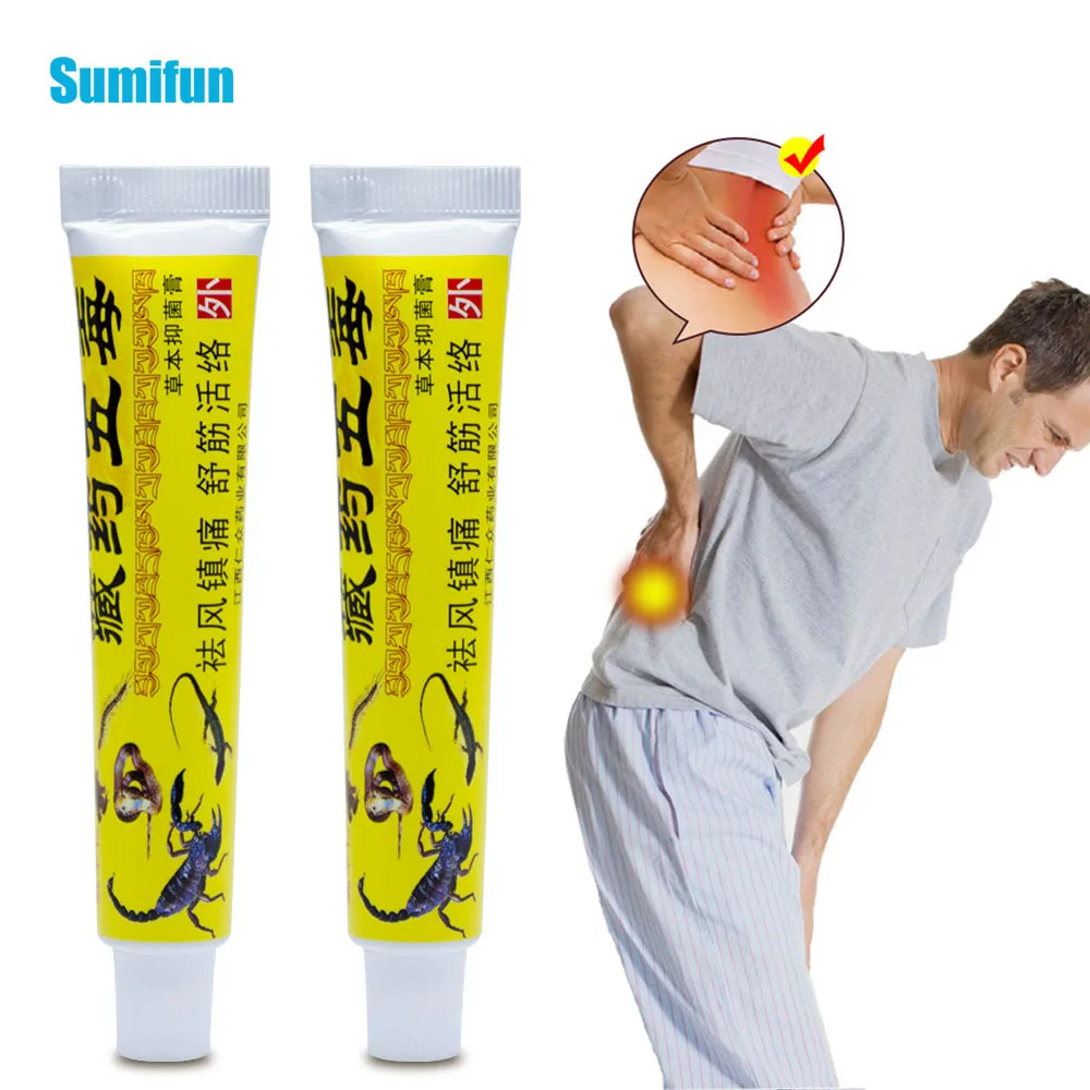 Sumifun 2 шт. мазь для снятия болевых ощущений 100% оригинальный Травяной Крем Для