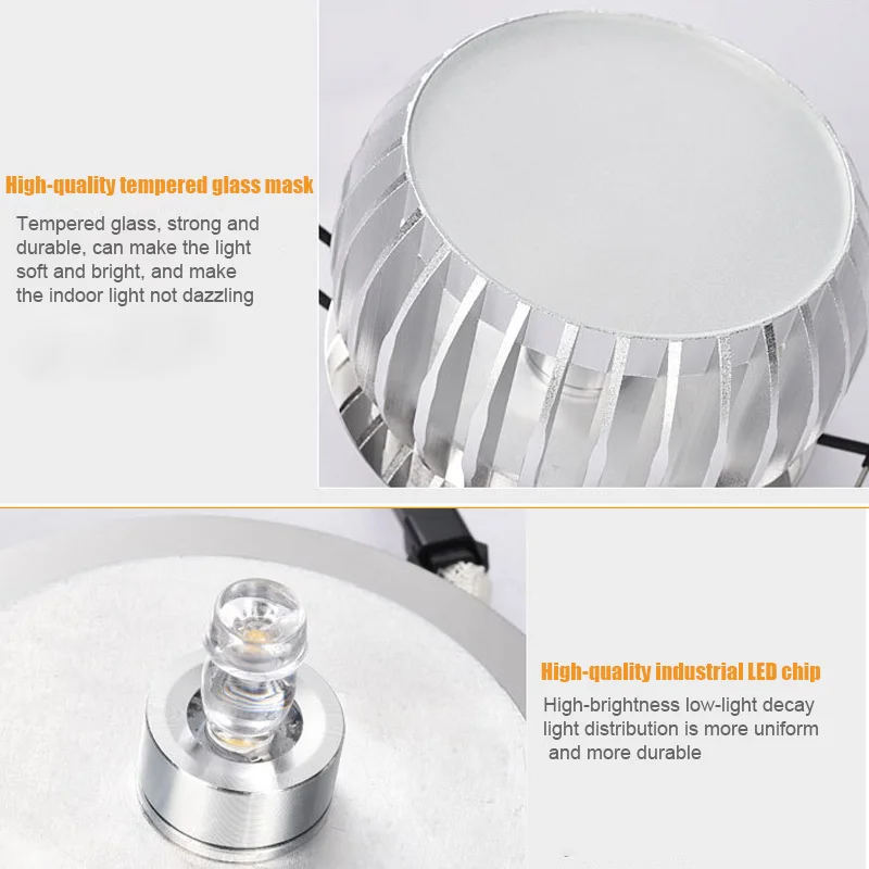 Conduziu a Luz de Teto Decoração da Lâmpada Estilo Moderno Parede Arandela Branco Quente Luminária 3 w Tn88 3 Cheap Luzes de teto