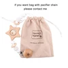 1PC Baby Teether  Pacifier Chain Personalized Beech Star Wooden Clip Geometric Crochet Beads Pacifier Clip Chain Tiny Rod Toys 6