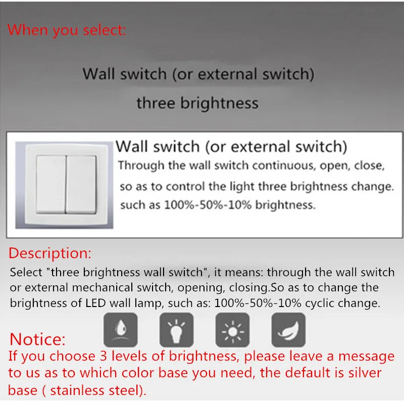 Switch 3 brightness Светодиодный зеркало светильник 42/52 дюйма 62 см/72 см x 9 см/12/14 W/16WAC110-240V Водонепроницаемый современные косметические акриловые настенный светильник для Ванная комната Светильник - Цвет абажура: Switch 3 brightness