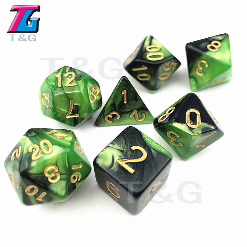 Темно-красные и черные игральные кости DND Die игрушки для взрослых детей пластиковые кубики специальный подарок на день рождения