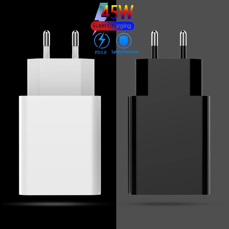 usb 5v 2a 45W Type-c charger mobile phone fast charge charger for Samsung iPhone Huawei Xiaomi fast charge Type C adapter usb c power adapter 20w