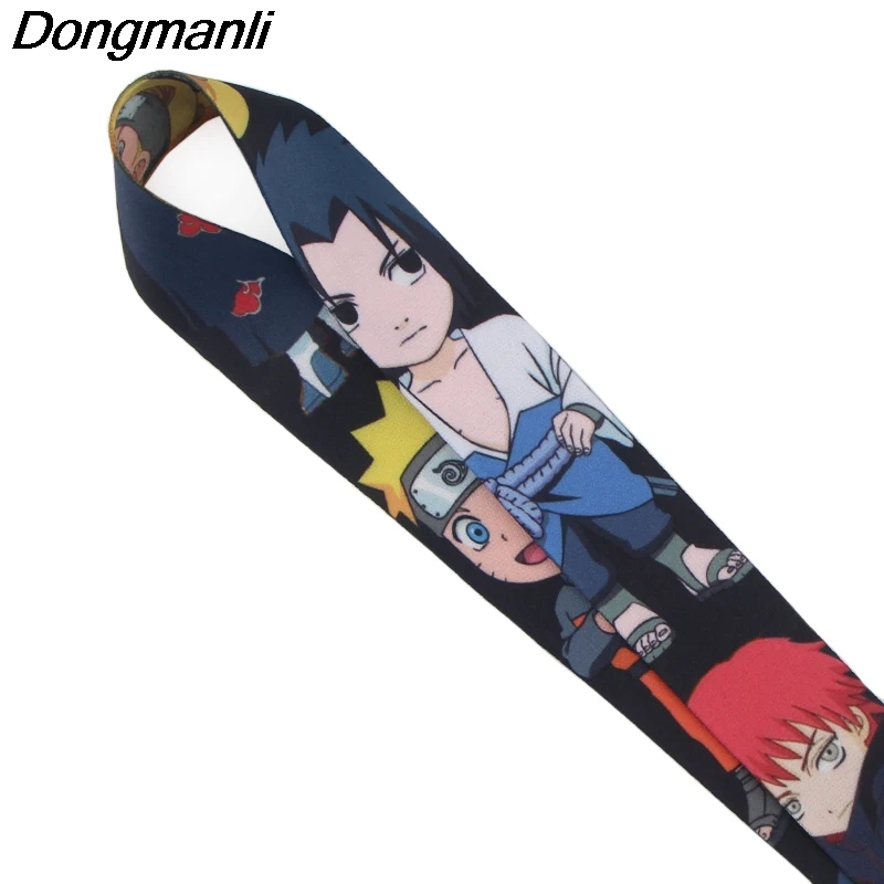 P3993 Dongmanli брелок с символикой Наруто Lanyards держатель удостоверения личности ID карта Пропуск Тренажерный зал мобильный бейдж держатель ключевой ремень