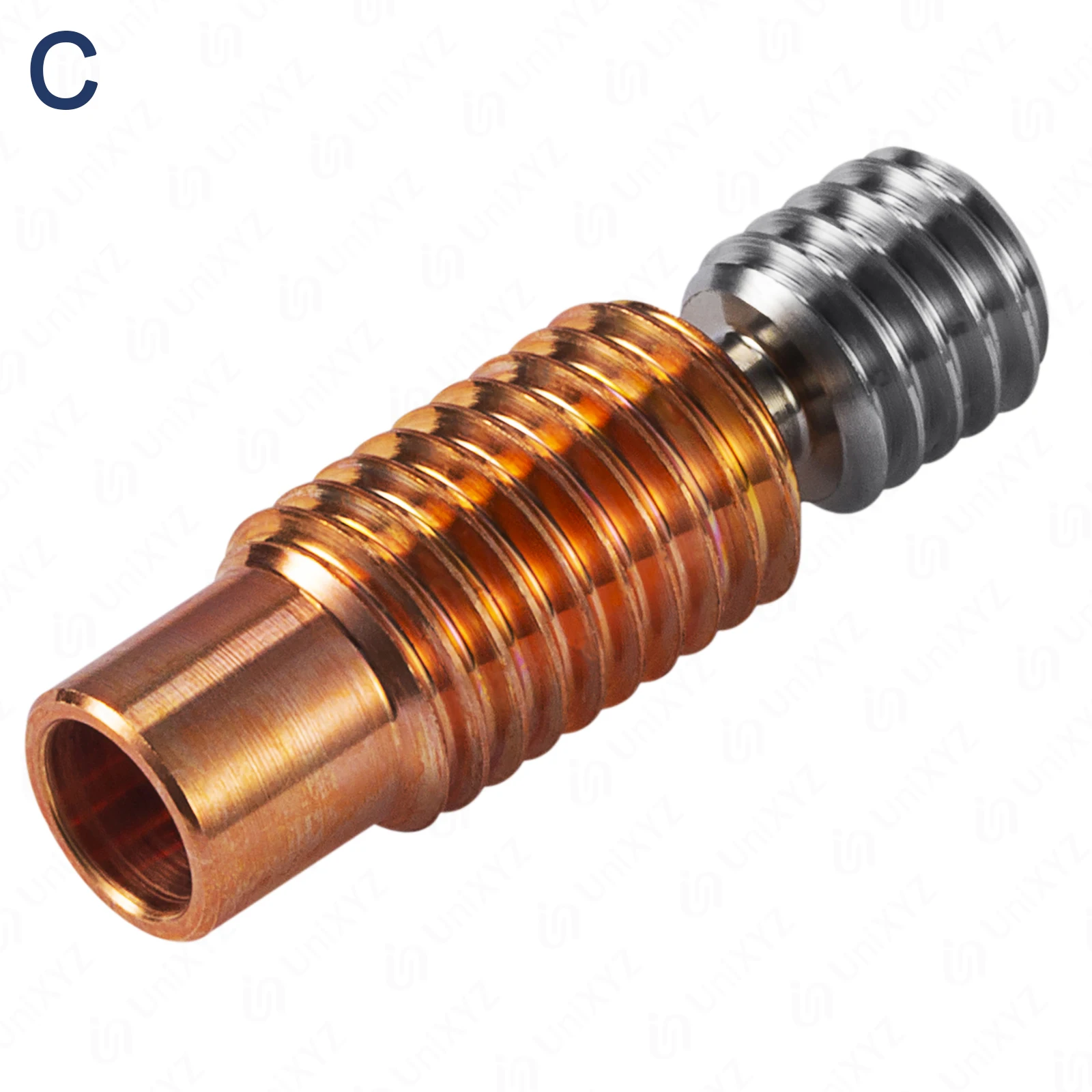 CR-6 SE V6 Volcano Hotend Bi-Metal Heatbreak Titanium Alloy+Plated Copper Bimetal Throats for Anycubic Creality 1.75mm Filament