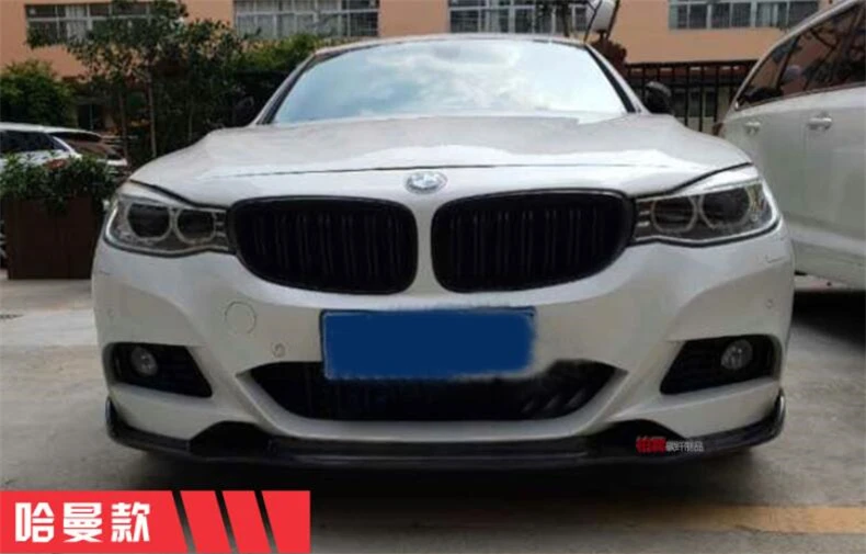 Для BMW 3 серии F30 F35 2012- передний и задний спойлер диффузор высокого качества из углеродного волокна PP черный Модификация аксессуары