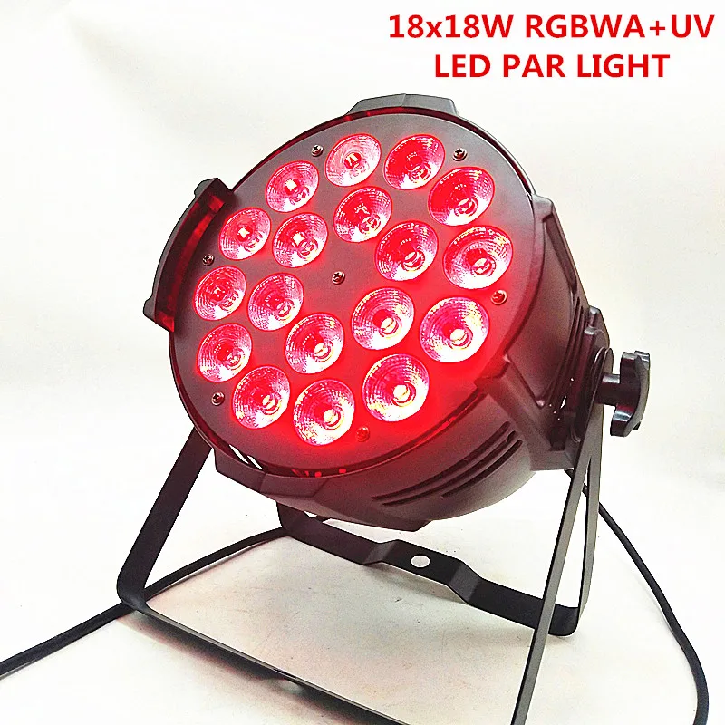 Освещение Стиральная LED Par свет 18x18 Вт RGBWA + UV 6 в 1 светодиодный прожектор DMX