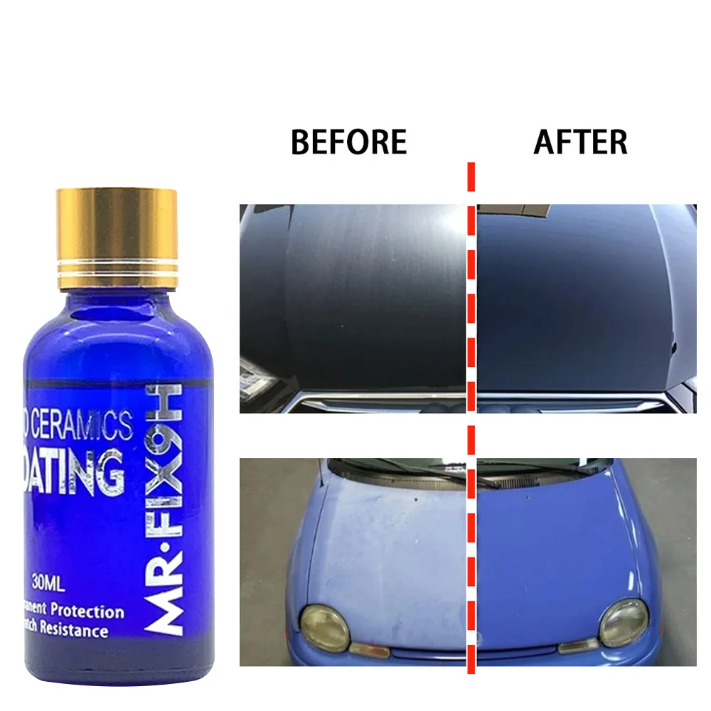 9H 30ml 50ml Anti-Scratch Auto Ceramic Glass Coat Liquid Hydrophobic Paint Care Polish Super Detailing Coating For Car Styling | Автомобили