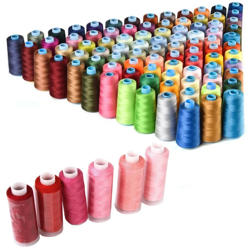 

30pcs High Tenacity Cotton Machine Embroidery Sewing Threads Hand Sewing Thread Craft Patch Steering-wheel Sewing Supplies