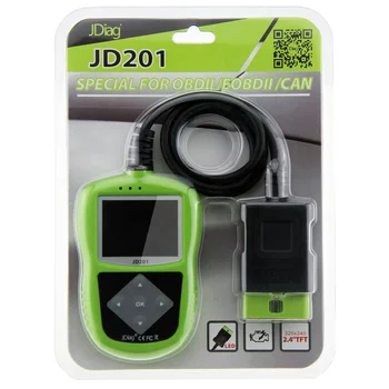 

JDiag JD201 Code Reader For OBDII/EOBD/CAN JD-201 Code Scanner