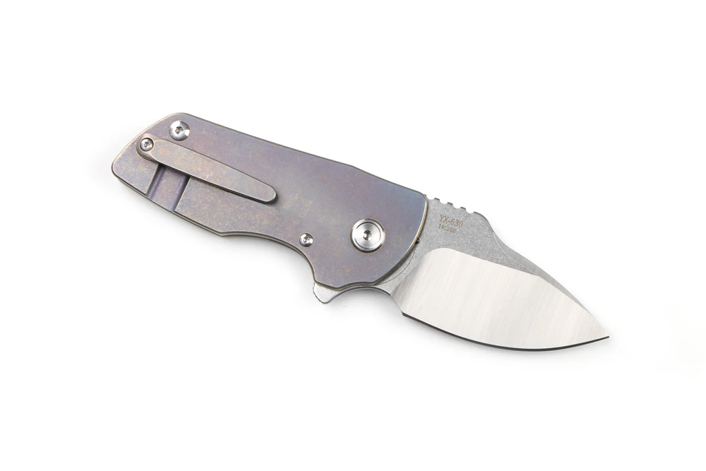 Yon Xanadu pocket knife TC4 titanium handle 14C28N ceramic ball bearing folding knife outdoor tactical hunting cutter EDC tools