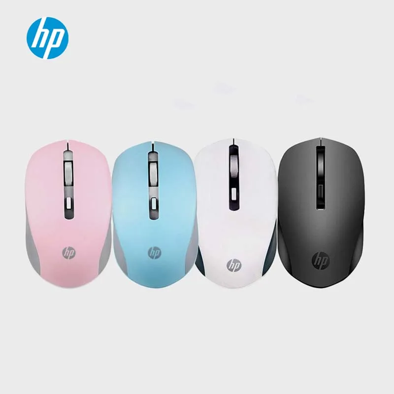 Бесшумная оптическая беспроводная мышь HP S1000 Plus 2 4 ГГц 1600DPI бесшумная для ноутбука