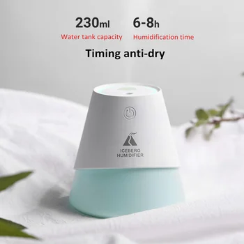 

230ML 3 in 1 Air Humidifier Portable USB Ultrasonic Essential Oil Diffuser Mist Maker Aroma Diffusers Air Purifier For Home Car