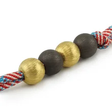 1 шт. античный латунный нож ручной работы EDC медный шарик наружный инструмент декоративный подвесной Зонт веревка аксессуары