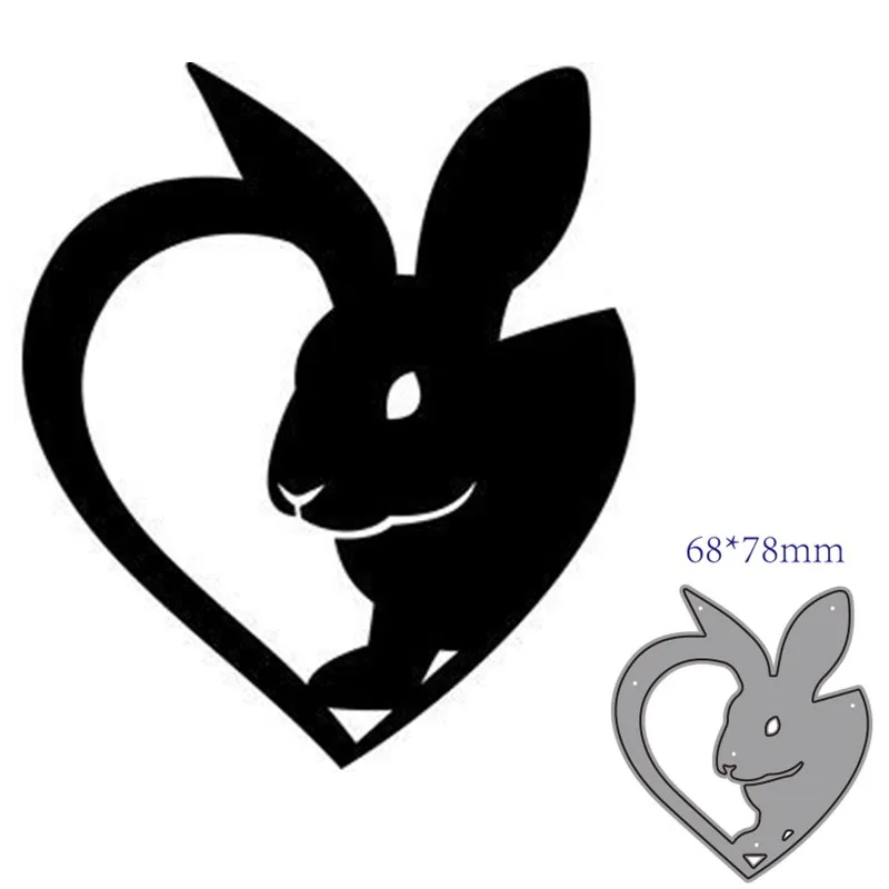 metal cutting dies cut die mold Easter rabbit decoration Scrapbook paper craft knife mould blade punch stencils | Дом и сад
