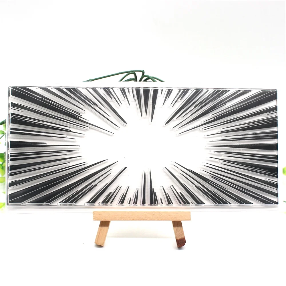 YPP CRAFT Sunburst Slimline Transparent Clear Silicone Stamp/Seal for DIY Scrapbooking/Photo Album Decorative Stamp Sheets | Дом и сад