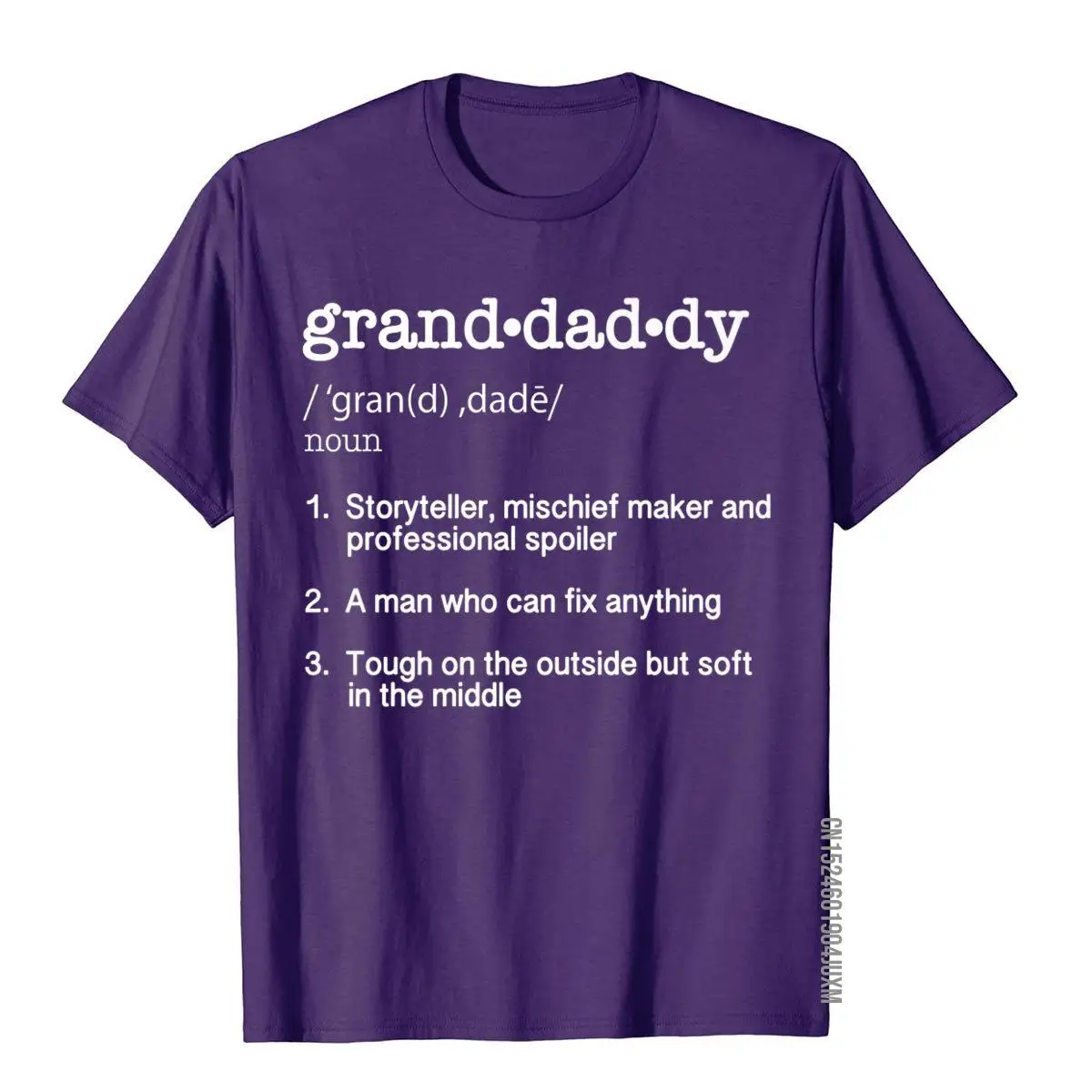 Granddaddy Definition T Shirt - Funny Cool Present Gift Tee__97A1084purple