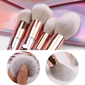 

10Pcs Makeup Brushes Set Eyeshadow Loose Powder Blusher Highlighter Brush Make-Up Brush Kit Beauty Tool
