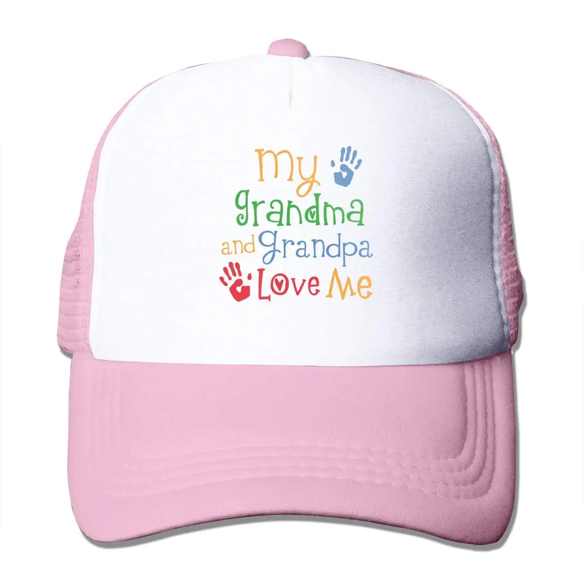 Сетчатые бейсболки с надписью My Grandpa and Love Me унисекс Кепка в Стиле Дальнобойщика