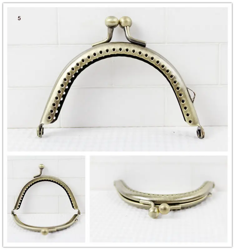 5 Piece Size 8.5 Cm Small Mini Sewing Coin Purse Frame Handle Handbag Accessories Wholesale Metal Purse Frame Bag Obag Handles