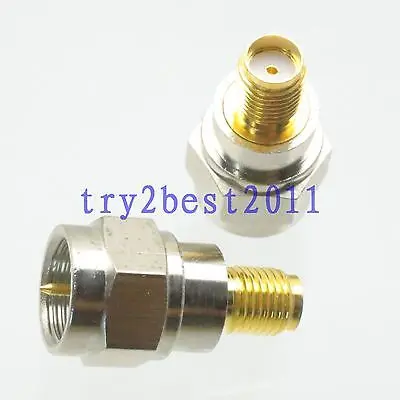 DHL/EMS 50 комплектов 1pce разъем адаптера F ТВ штифт SMA jack pin RF коаксиальный Прямой-C1