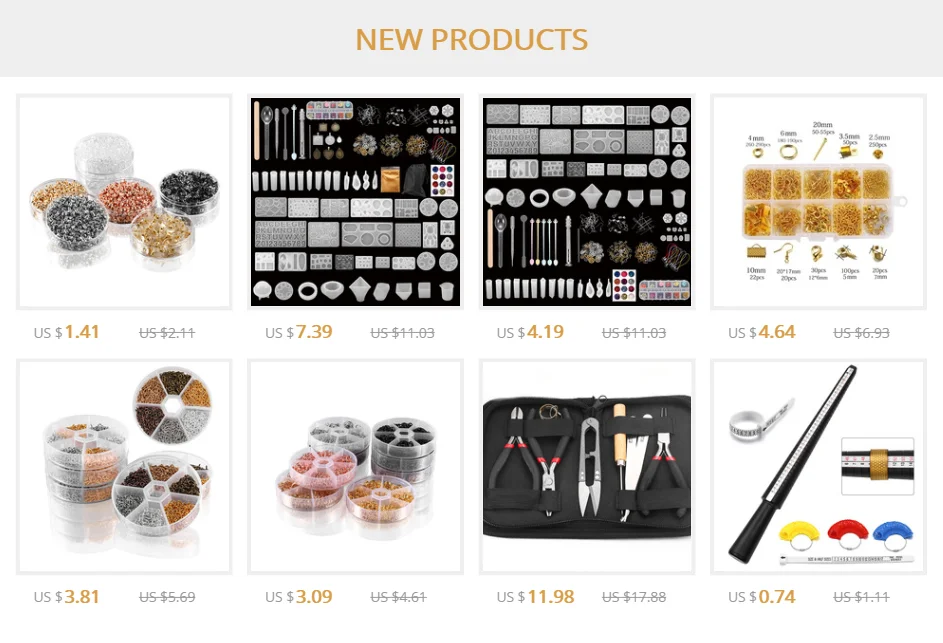 1020pcs 5Color Jewelry Findings Set Necklace Chain Earring Hook Wire Jewelry Needle Mixed Style Jewelry Making Kits Supplies