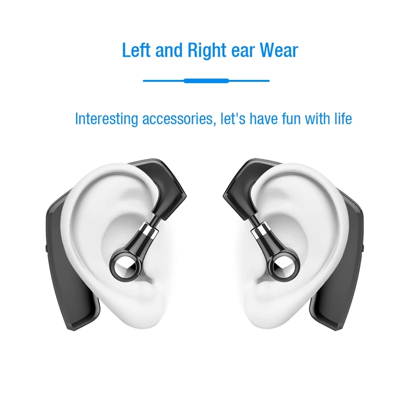 Lymoc Upgrade Y8 Bluetooth Earphone Handsfree Ear Hook Wireless Headsets V4 2 Noise Cancelling HD Mic Music for iPhone Huawei