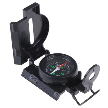 

Hot sale Portable Army Green Folding Lens Compass Military Multifunction Compass Boat Compass Dashboard Dash Mount Outdoor tools