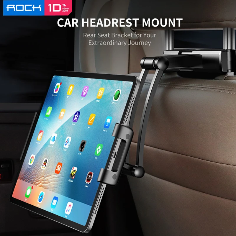  ROCK Car Phone Holder Mount for iPad Mini Pro Tablets Phones Rear Seat Bracket Universal Car Back S