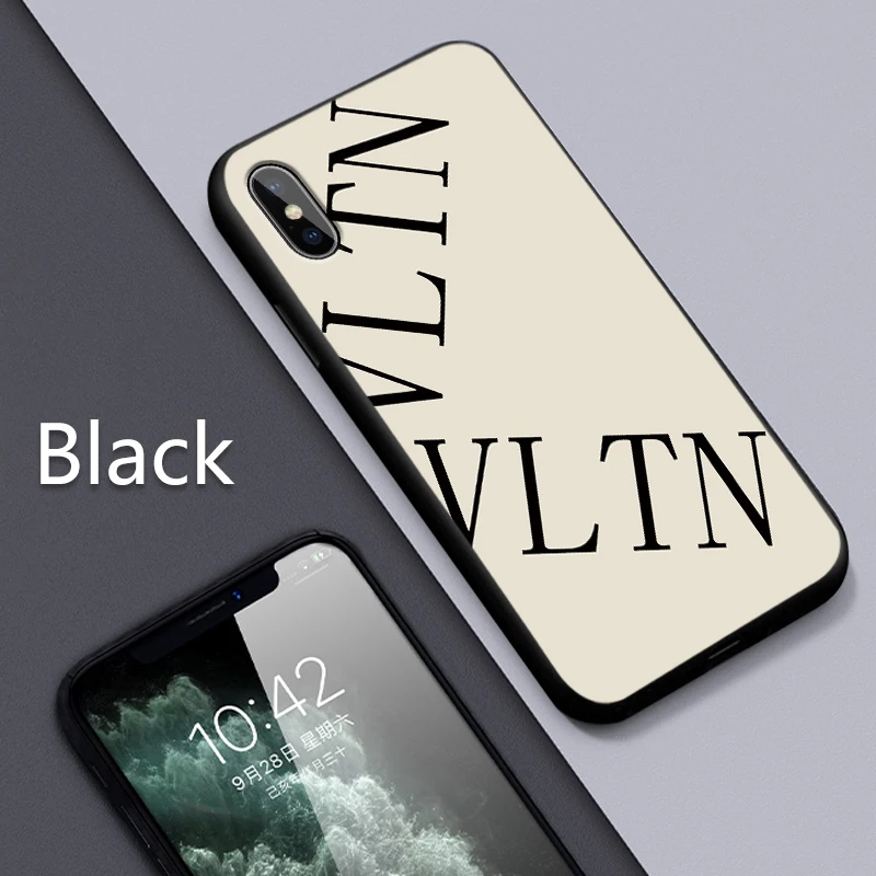 Популярный итальянский бренд VLTN чехол для телефона samsung Galaxy A3 A5 A6 Plus A8 A9 J7 A2 CORE J4 Силиконовая задняя крышка Capas