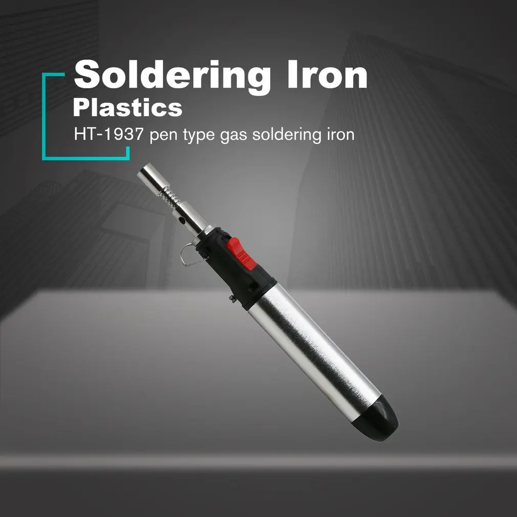 

HT-1937 Flame Butane Gas Soldering Iron 12ml Pen Torch Tool Portable Heat Cordless Welding Torches Hot Air Soldering Gun