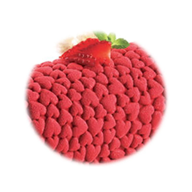 3D силиконовый коврик в форме сердца инструменты для украшения тортов муссов и