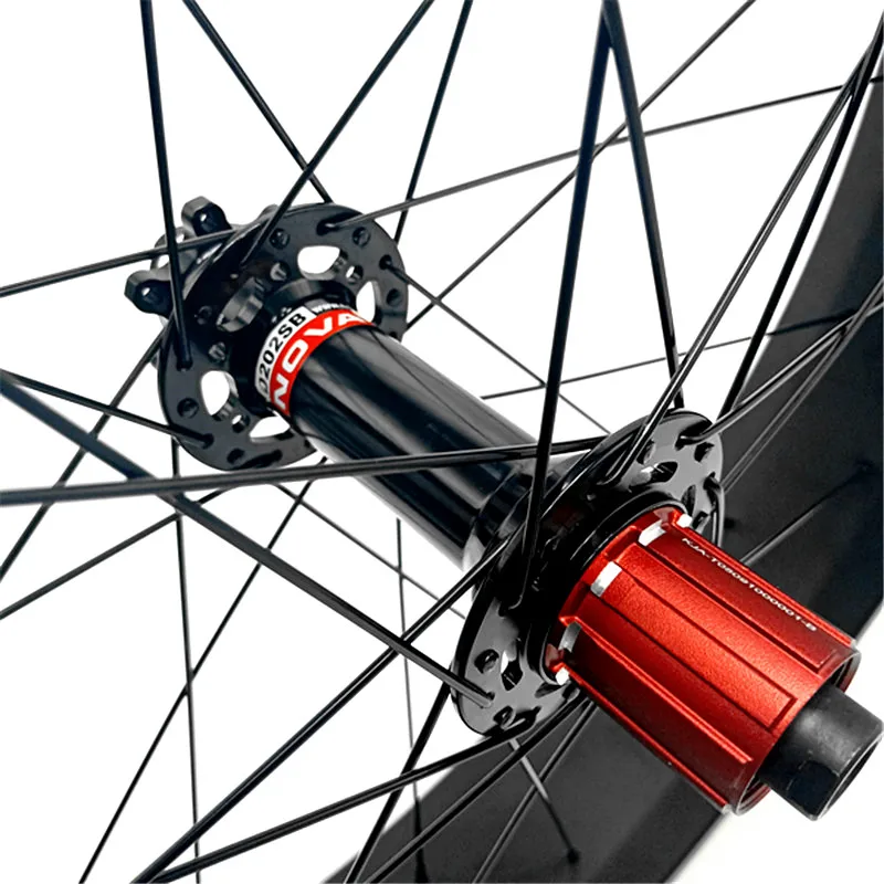 26er 100x25 мм бескамерный технический углерод для fatbike колеса 26er fat шины колеса hookles 150/197 мм NOVATEC концентратор Углеродные колеса велосипеда