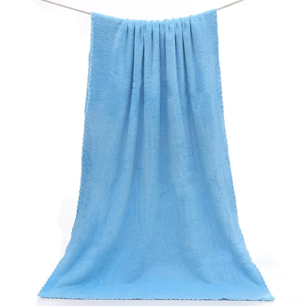 Впитывающее банное из микроволокна полотенце лист купальный душ сушильная ткань изысканно разработанный прочный великолепный - Цвет: blue