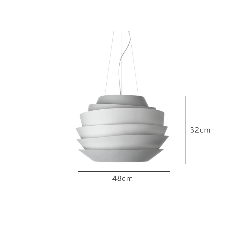 Скандинавский светодиодный подвесной светильник Foscarini Soleil волна белая роза Подвесные Лампы для гостиной искусство домашний декор осветительные приборы - Цвет корпуса: white small