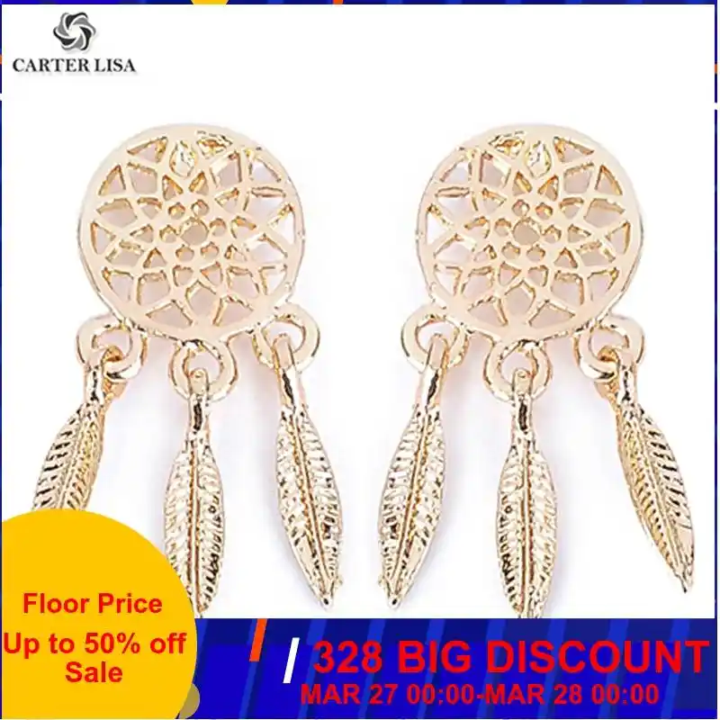 Carter lisa ouro prata oco redondo folha de metal borla balançar gota brincos de declaração para mulher menina moda jóias