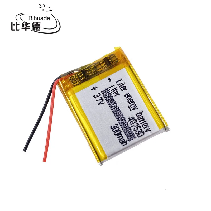 3.7V 300mAh battery 402530 Lithium Polymer Li-Po li ion Rechargeable Battery For Mp3 MP4 MP5 GPS PSP mobile electronic part