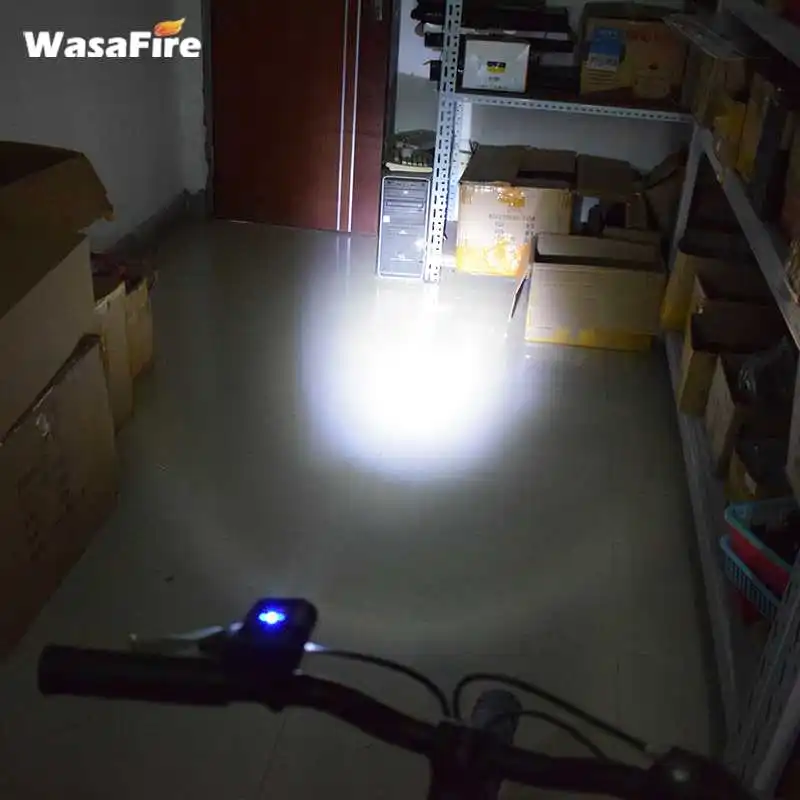 WasaFire XML T6 велосипедный передний велосипедный светильник IPX4 головной светильник s налобный фонарь велосипедный фонарь вспышка светильник USB Перезаряжаемый для кемпинга передние лампы