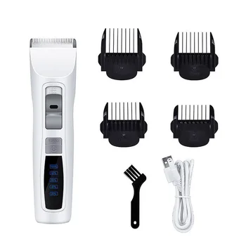 

Electrical Hair Clipper USB Recharging Hair Grooming Tool Safe Shaving Tool Pet Hair Trimmer Cleaning Brush Position Comb Access