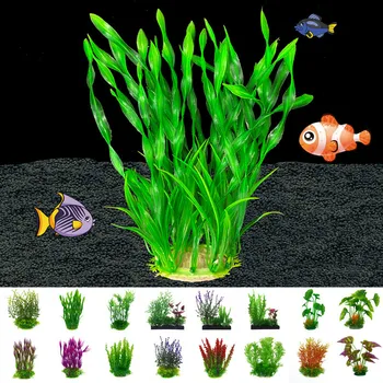 

22CM Simulation Aquarium Plastic Aquatic Plants Fake Fish Tank Decoration Aquatic Plants Landscaping Accessories Supplies