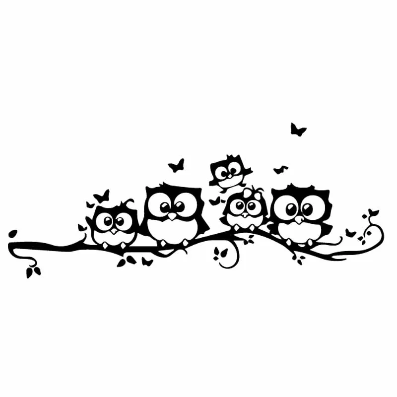 

Car Sticker Owl Butterfly Car Sticker Decorated Bird PVC Sticker 18.8cm * 7.8cm