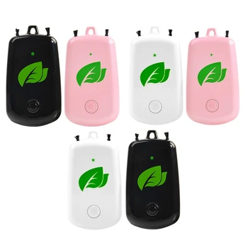 

-2 Pcs Hanging Neck Air Purifier, Wearable Portable Car Oxygen Bar USB Rechargeable Negative Ion Air Purifier
