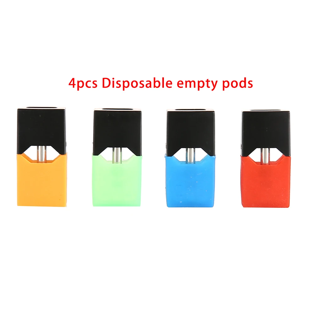 Комплект Kamry XJ Vape Pod, 250 мА/ч светодиодный модуль с индикатором мощности, ручка vaporizerl для Juul pod - Цвет: 1.0ml pod 4pcs mix