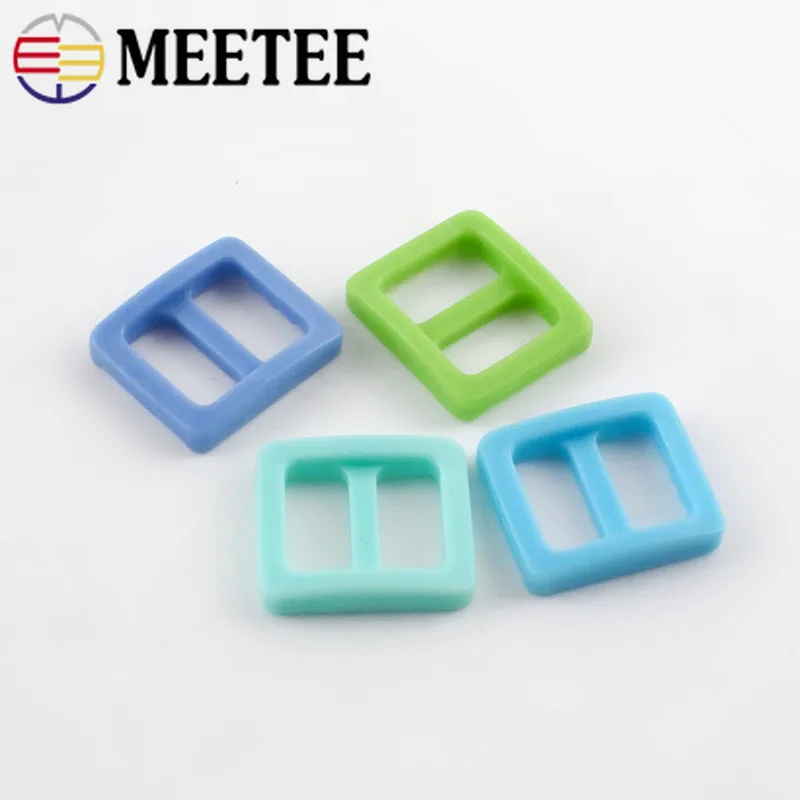 Цветные пластиковые пряжки Meetee 10 мм С Регулируемыми пряжками 100 шт.|adjustable buckles|plastic
