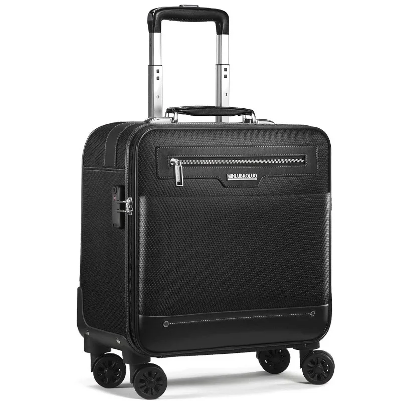 New Men Business Rolling Luggage Students Waterproof Password Trolley