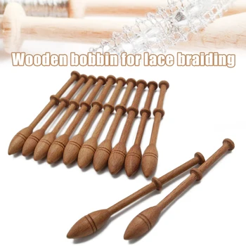 

12 Pcs Bobbin Lace Danish Style Weaving Tool Kit Portable for Beginners Lace Making J8