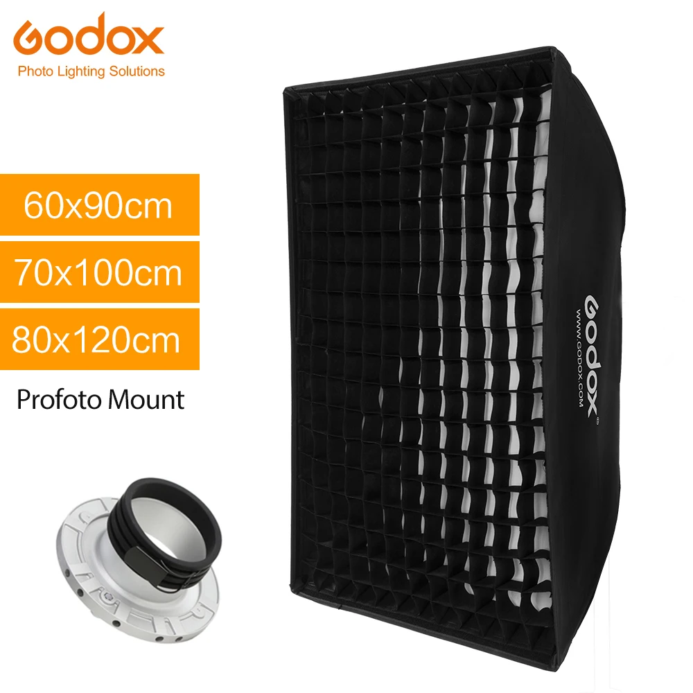 Godox 50x130cm 60x90cm 70x100cm 80x120cm Grid Softbox