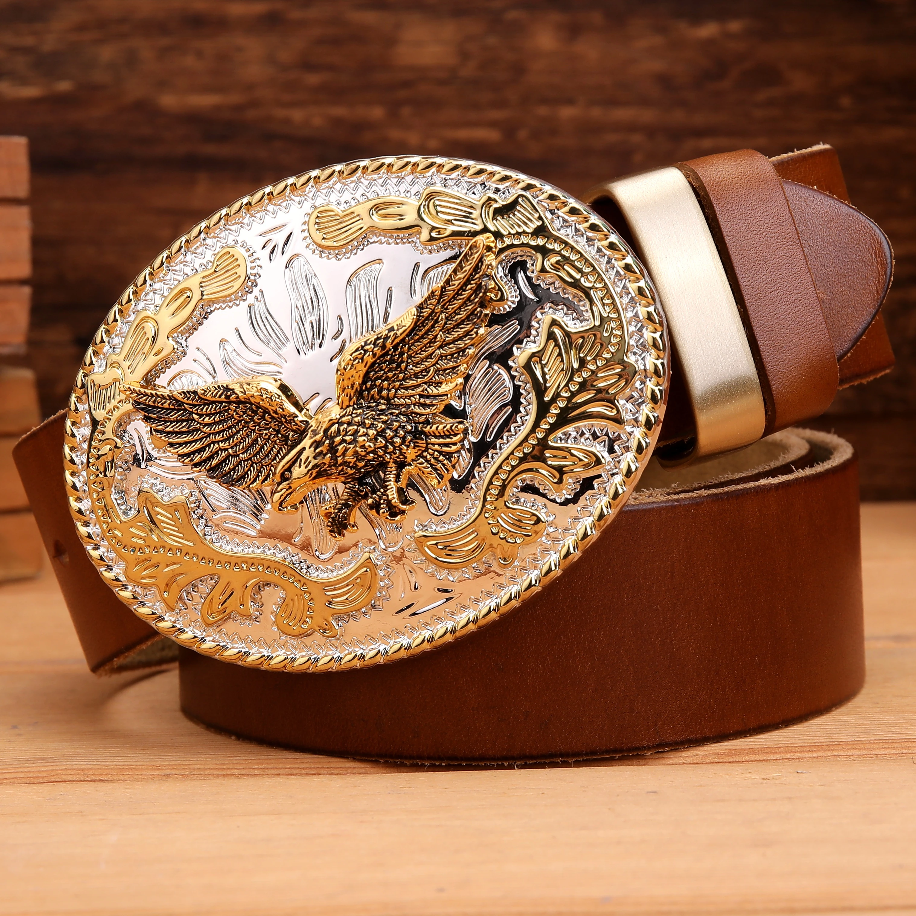 big gold buckle belt