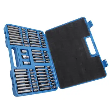 

Adeeing 75Pcs T20-T60 Torx Spanner Screwdriver Bit Set Hex Holder + Box