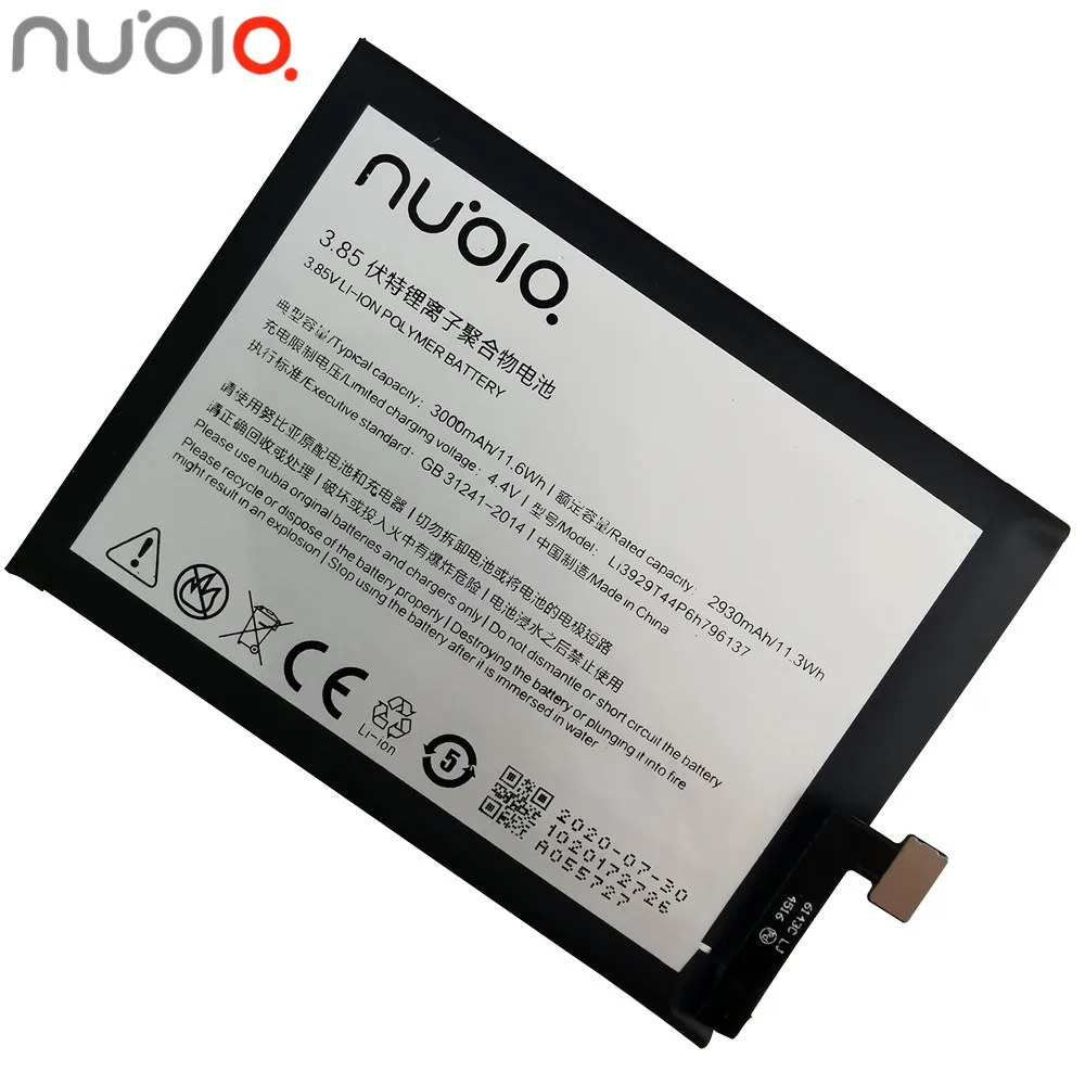 100% Оригинальный аккумулятор Li3929T44P6h796137 для ZTE Nubia Z11miniS Z11 miniS NX549J Z17mini Z17 mini NX569H NX569J