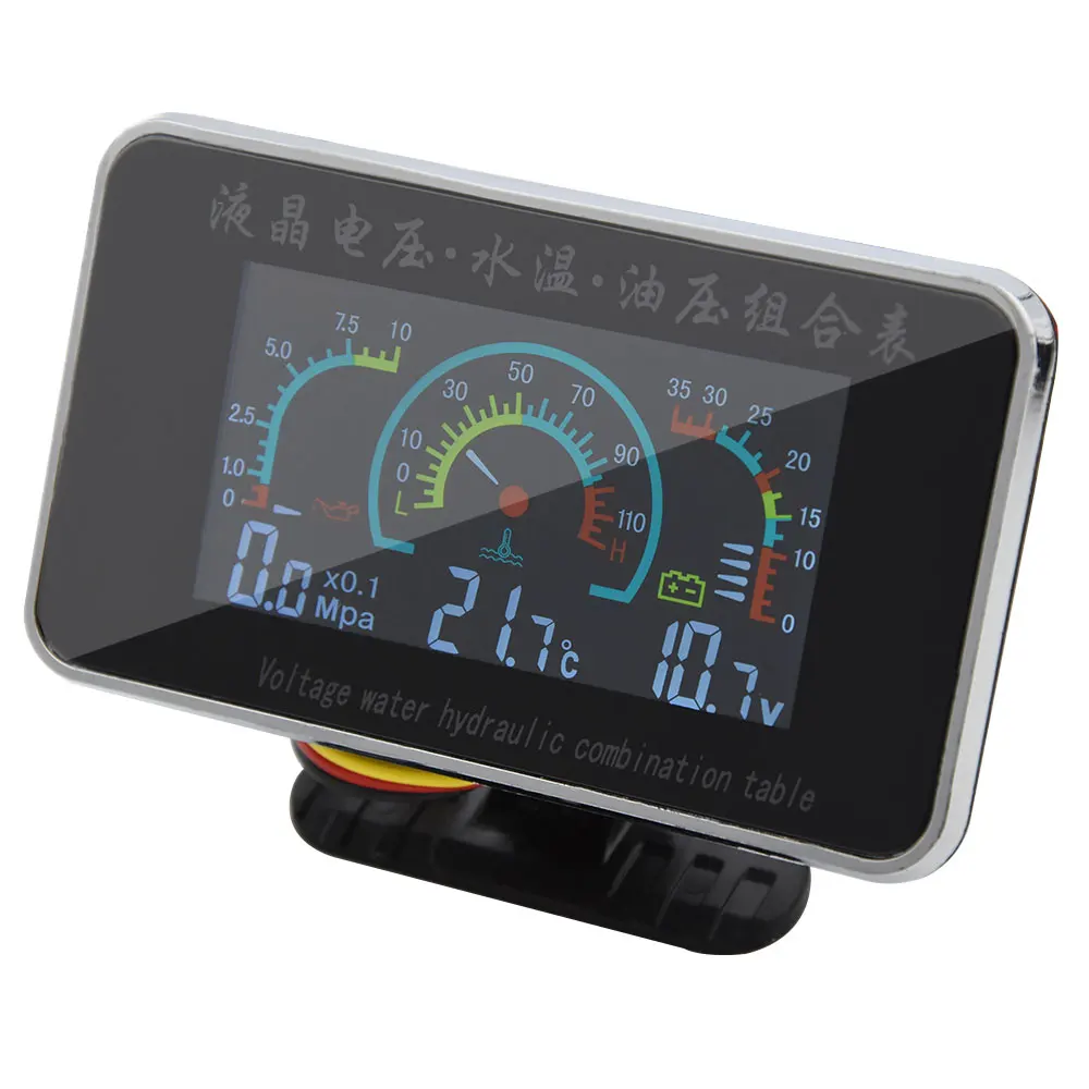 Thermomètre numérique de voiture thermomètre de température de voiture CD60 jauge de compteur de thermomètre dautomobile de voiture numérique multifonctionnelle avec fonction de Navigation dans le te 
